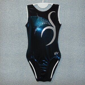 GK Teal Black Silver Leotard NoTag
